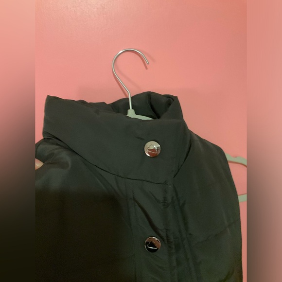 Mayoral Black Button Up Vest Girls Size 10 Faux Fur Interior - Picture 5 of 6